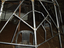 Frame of the new chicken coop ready for welding Frame of the new chicken coop ready for welding